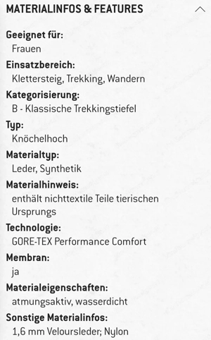Bergschuh Damen Gr.40 Bild 6