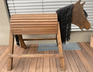 Holzpferd 130cm Sitzhohe von Hozpferdefarm