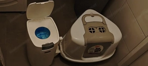 Katzenklo sowie Littycat Katzenstreu-Entsorgungseimer inkl. Schaufel und Nachfüllkassette 