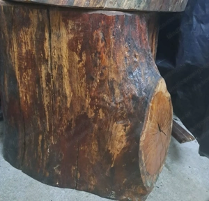 Dekorativer Eyecatcher,zu verschenken!!!Holztstamm,lasiert Bild 6