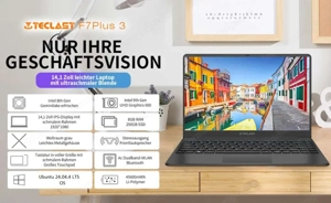 Teclast F7 Plus 3 mit Ubuntu 24.04.4 LTS 14,1 Zoll flach, leicht, Top! Bild 6