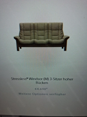 Stressless 3er Sitzgruppe +Stressless Sessel Bild 4