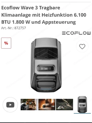 Klimaanlage Neu Ecoflow + Zusatzakku Bild 3