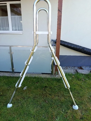 Edelstahl Poolleiter 4 Stufen
