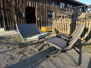 Balkonmöbel Sitzgruppe (Rattan-Optik)   klappbar   platzsparend Bild 2