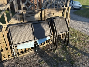 Balkonmöbel Sitzgruppe (Rattan-Optik)   klappbar   platzsparend Bild 4
