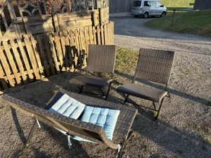 Balkonmöbel Sitzgruppe (Rattan-Optik)   klappbar   platzsparend Bild 3