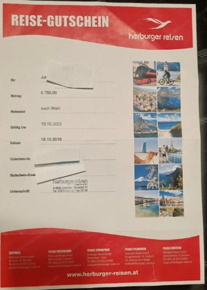 Reisegutschein