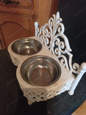  Biedermeier Futterstation Katze kleine Hunde  Bild 2