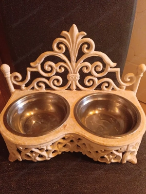  Biedermeier Futterstation Katze kleine Hunde  Bild 3