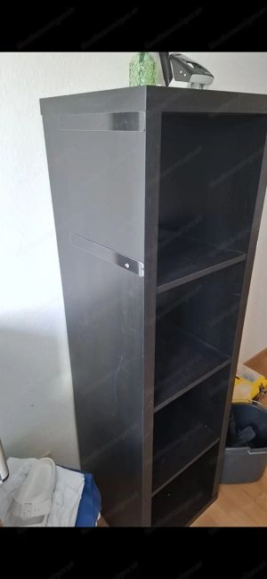 Regal schwarz 3 Böden Bild 3