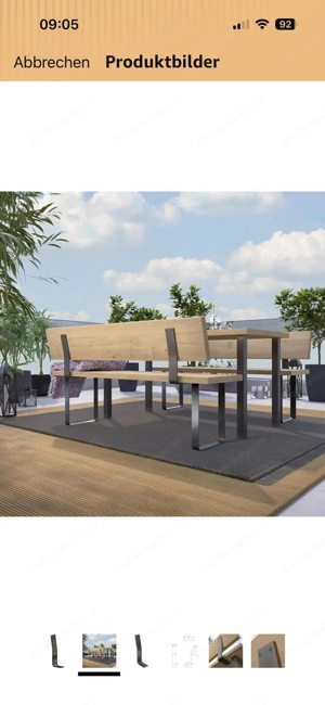 Eisen für Rückenlehne Bank Bild 2