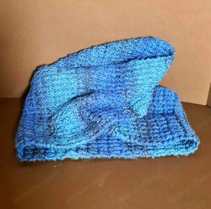 blauer Schlauchschal Bild 3