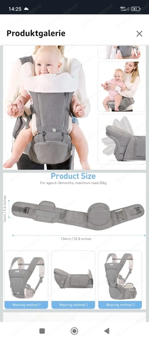 Babytrage vielseitig verwendbar  Bild 2