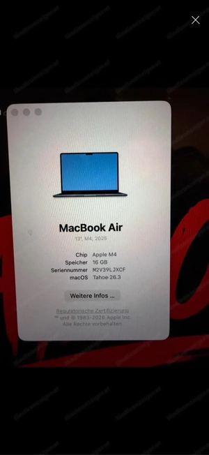 Apple Macbook Air M4  Bild 2