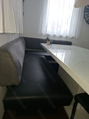 Esstisch mit Sitzbank und Eckbank und 1 Schwingstuhl Bild 4