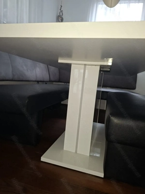 Esstisch mit Sitzbank und Eckbank und 1 Schwingstuhl Bild 2