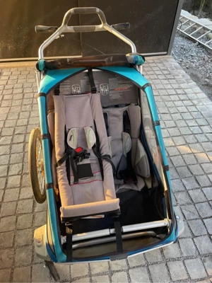 Fahrradanhänger Thuke Chariot CX 2 blau Bild 5
