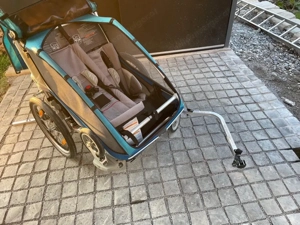 Fahrradanhänger Thuke Chariot CX 2 blau Bild 3