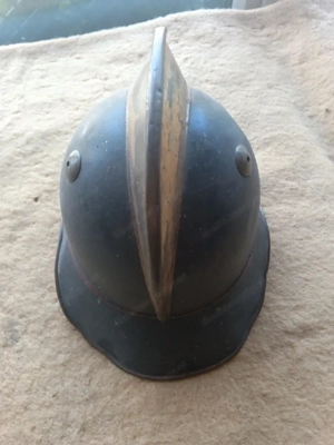 Feuerwehrhelm sehr alt  Bild 2