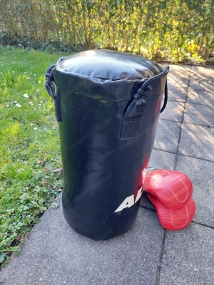 Boxsack mit Handschuhen  Bild 2
