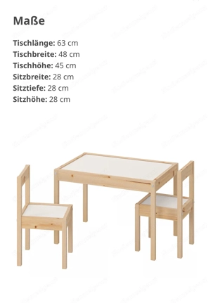 Ikea Kindermöbel wurde als Basteltisch verwendet  Bild 5