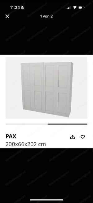 PAX Kleiderschrank mit Schiebetüren Bild 2