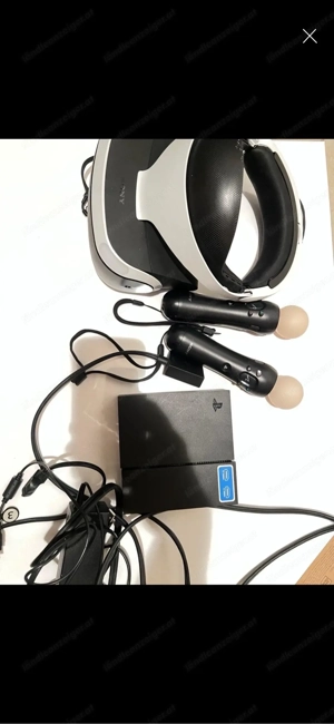 VR Brille mit Move Kontroller und Spiele Bild 2