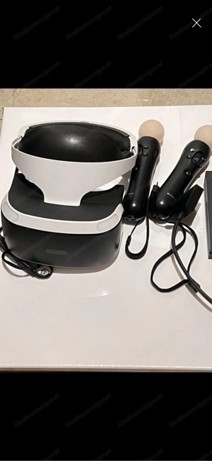 VR Brille mit Move Kontroller und Spiele Bild 3