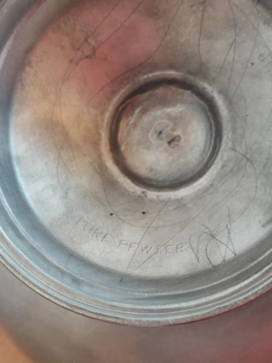 Vintage Zinnschale Bild 3