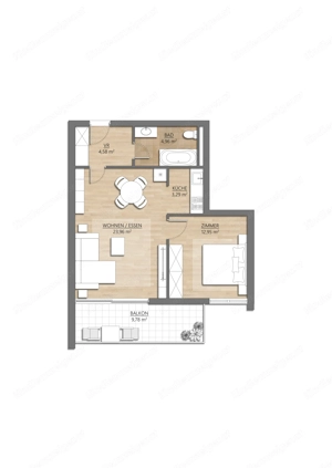 2-Zimmer-Wohnung mit Balkon in Dornbirn-Schoren, Nähe ORF Bild 3