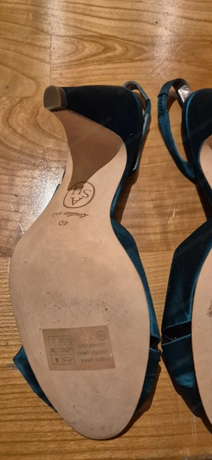 Tolle grüne Highheels Abendschuhe von ASH,  Gr. 40 Bild 4