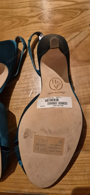Tolle grüne Highheels Abendschuhe von ASH,  Gr. 40 Bild 5