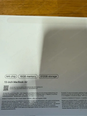 Apple Macbook Air M4 2025 16GB Ram 512 NVMe Bild 6