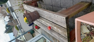 Gartentisch und Bank Bild 3