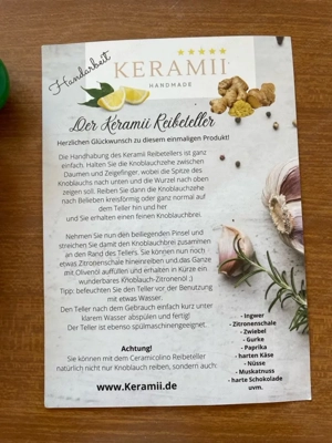 Kerami Reibeteller Bild 3
