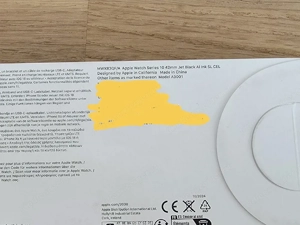 Apple Watch Series 10 (Cellular, GPS) 42mm Aluminium diamantschwarz mit Sport Loop Tinte Bild 3