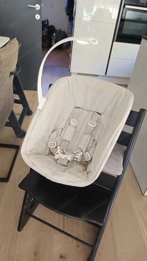 Stokke Tripp Trapp Set inkl. Newborn + Babyset + Polster   schwarz Bild 4