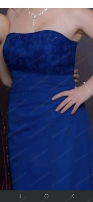 Ballkleid blau Bild 3