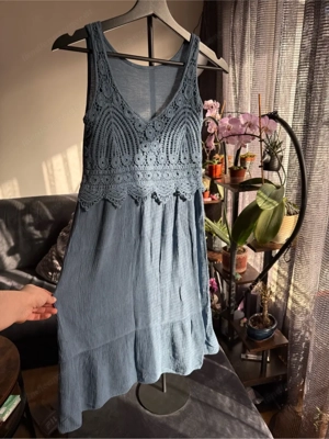 Boho Sommerkleid mit Häkelspitze Ibiza Style  Bild 3