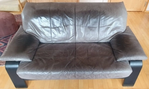 Couch-Garnitur Leder Bild 2