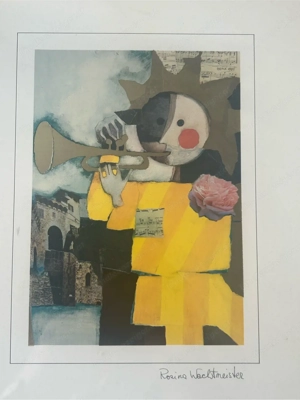 Kunstdruck Rosina Wachtmeister: Trompeter Bild 2