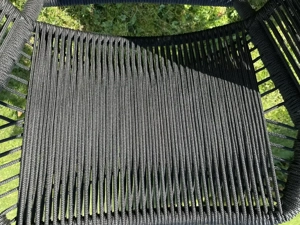 3 Stk. Designer-Outdoorstühle von Lambert, schwarz Bild 3