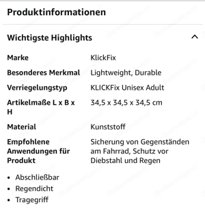Absperrbare Klick Fix Fahradbox zu Verkaufen Bild 8