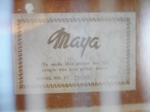 Maya 12-seitige Akustik Gitarre Bild 3