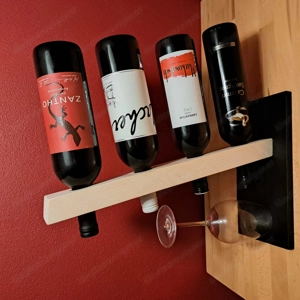 Hochwertiger Holzweinständer   stilvoll, modern & ein echter Blickfang Bild 3