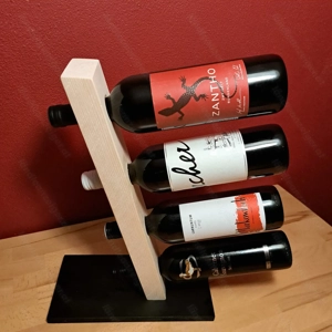 Hochwertiger Holzweinständer   stilvoll, modern & ein echter Blickfang