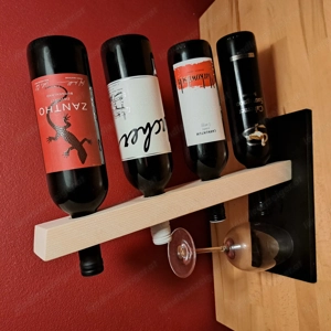 Hochwertiger Holzweinständer   stilvoll, modern & ein echter Blickfang Bild 2