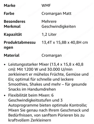 WMF Mixer Blender Bild 4