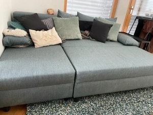 Eckcouch türkis  Bild 2